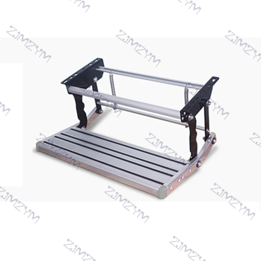 RV Pedal Steps Ladder 80W Electric Pedal Aluminum Alloy Ladder Folding Single-layer Pedal Ladder Motorhome Modification Parts