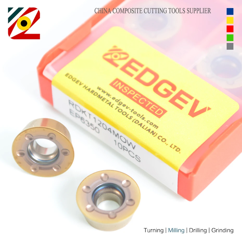 10 PZ RDKT RDKT10T3 RDKT1204 MOW R5 R6 Lavorazione In Acciaio Inox CNC Inserto In Metallo Duro Fresa