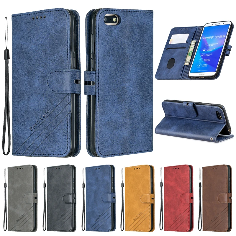 Honor 7A Case Leather Flip Case on For Coque Huawei Honor 7A DUA-L22 Phone Case Cover 5.45 inch Luxury Magnetic Wallet Cover