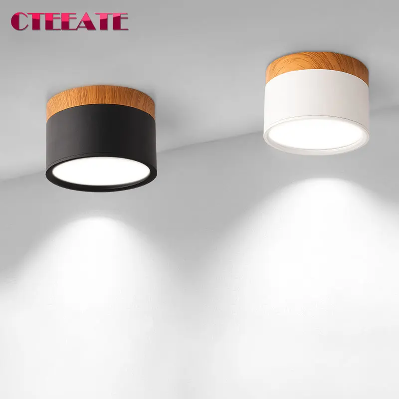 downlights de teto montados em superficie led nordico spot light para foyer interior sala de estar 220v 110v 12w 15w 18w 5w 7w 9w 01