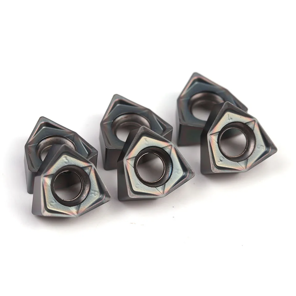 WNMU040408 Gm Hoge-Kwaliteit Dubbelzijdige Zeshoekige Snelle Feed Carbide Draaien Hulpmiddel 100% Originele Authentieke Gehard Staal