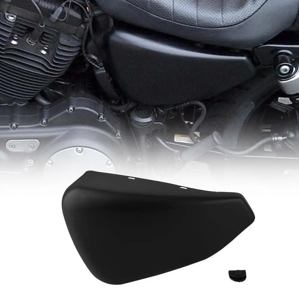 Motorcycle Left Battery Cover For Harley Sportster XL883 XL1200 XL 883 XL 1200 Iron 2014-2019 2018 Matte Black