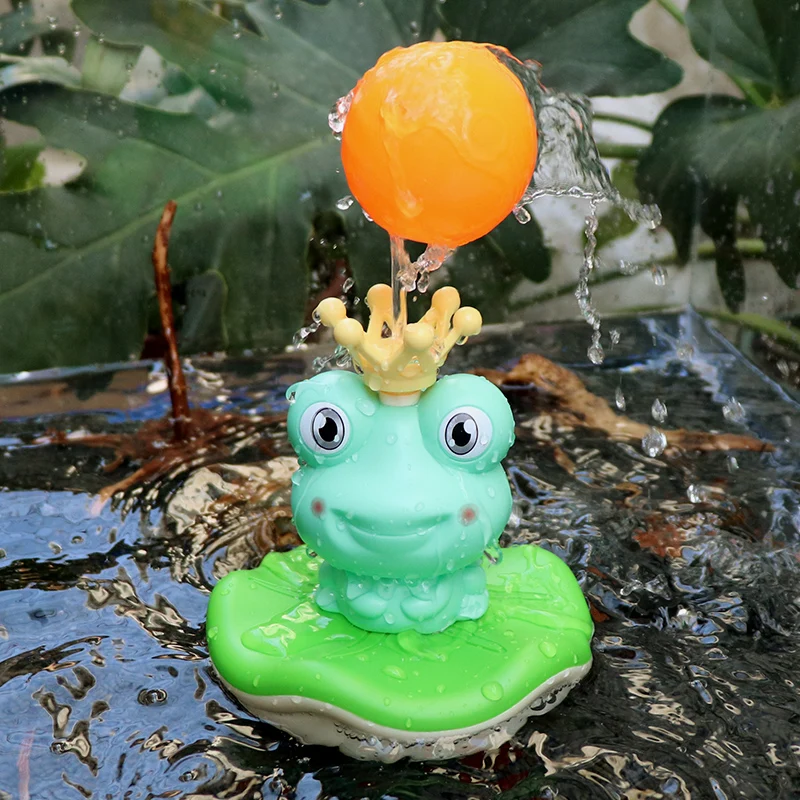 Electric Toy Pet The Frog Splashed In the Water Combined Swimming with Sprinkler Baby Bath Game Waterproof Gift