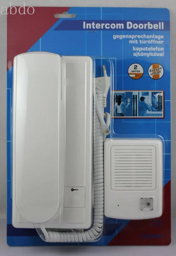 200m controle com fio de casa automático swing sling portão abridor fechadura da porta interfone áudio campainha com função desbloqueio