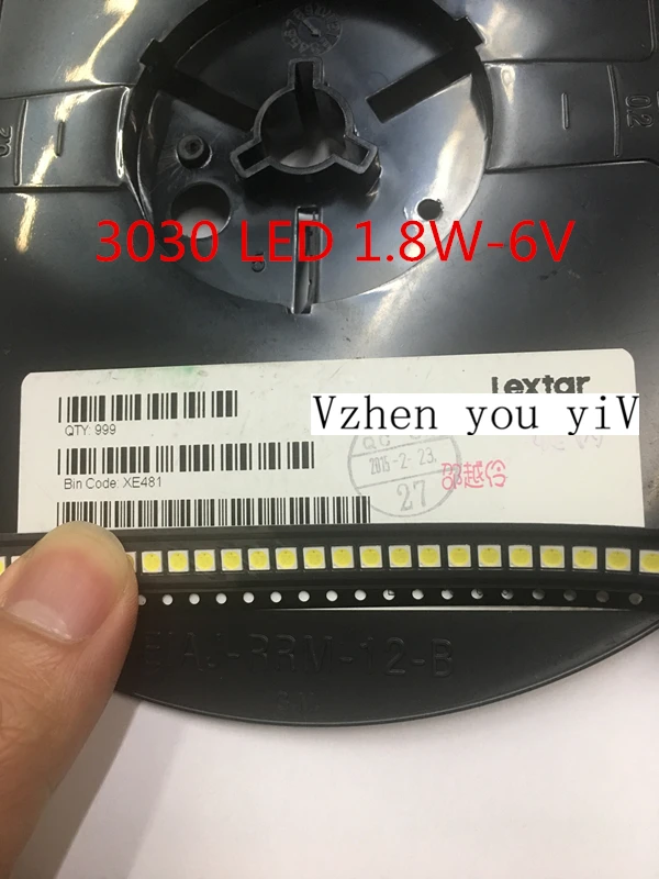 1000pcs Lextar LED Backlight High Power LED 1.8W 3030 6V Cool white 150-187LM PT30W45 V1 TV Application 3030 smd led diode