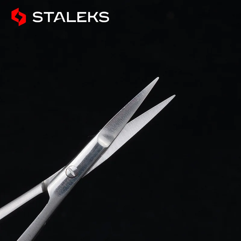 STALEKS Stainless Steel Eyebrow Trimmer Straight Scissors Makeup Beauty Tool Professional Fashion Eyebrow Scissors SE-90-2