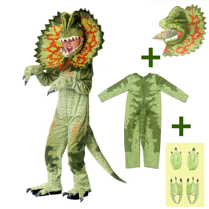 Halloween Kostüme für Kinder Mädchen Jungen Dinosaurier Anime Cosplay Kostüm Kinder Overall Wütend Triceratops Leistung Kleidung