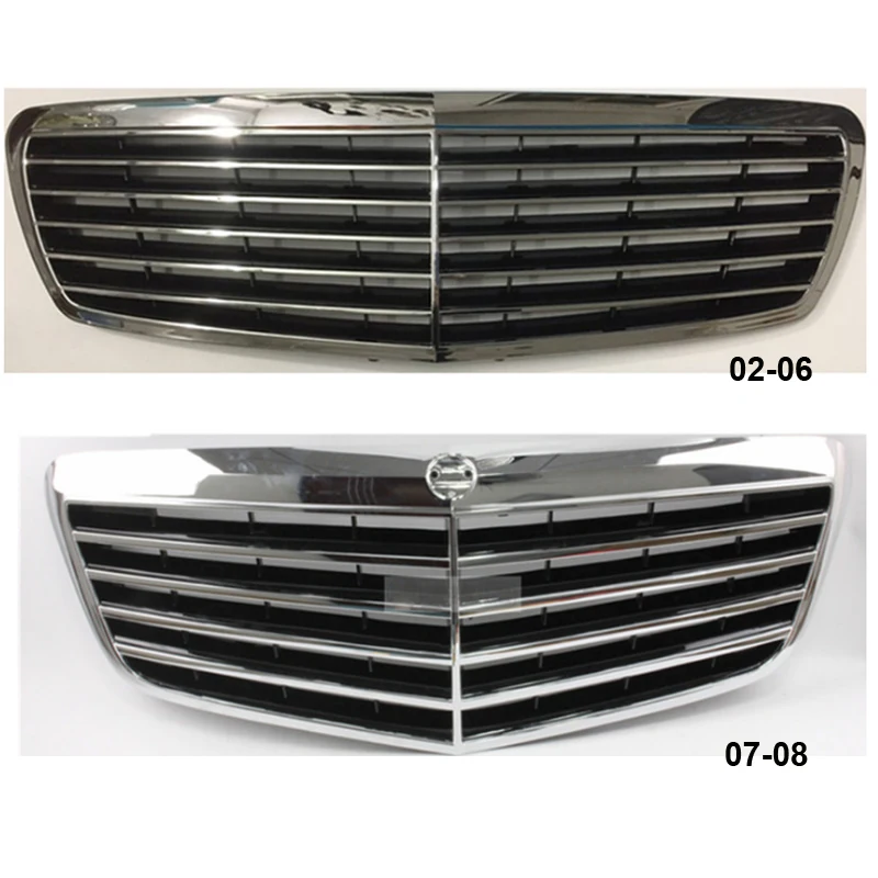 Front Bumper Grille Grill For Mercedes-Benz W211 E200 E220 E240 E260 E300 E320