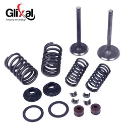 Glixal 152QMI 125cc GY6 Engine INTAKE & EXHAUST Valves Set Valve kit with Valve Spring assembly Kit