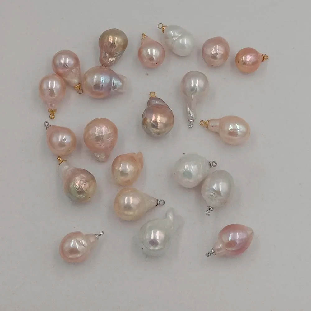 5 PCS /LOT 100% Nature freshwater loose pearl with  baroque shape, big baroque shape pearl with hanging ,DIY PEARL BEADS