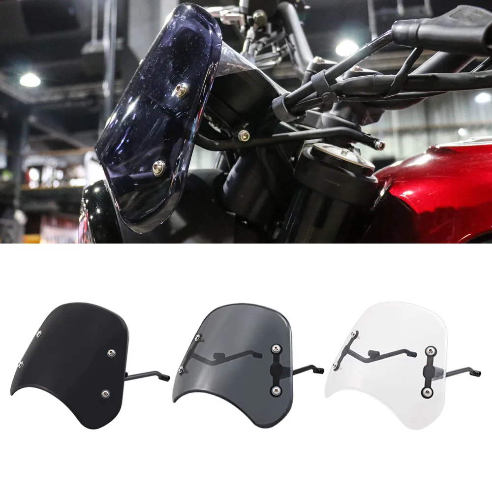 Headlight Windshield Instrument Visor Wind Deflector Motorcycle Protector Accessories 7Inches For Benelli Leoncino 250 500 Trail