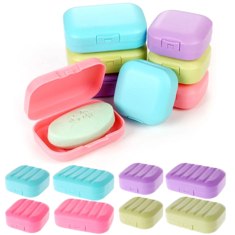 Mini Soap Box Bathroom Dish Plate Case Home Shower Travel Holder Container Soap Container Boxes Soap Dispenser Decor