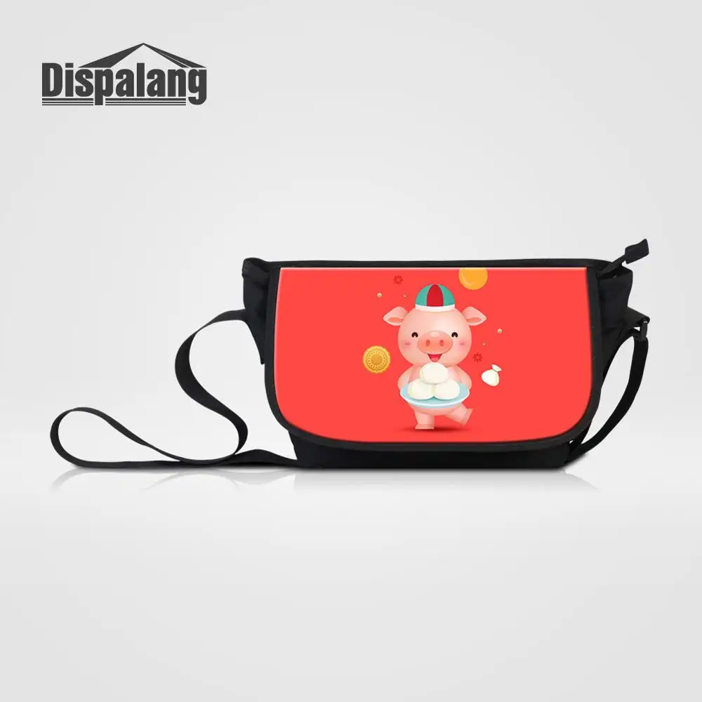 

Dispalang Girls Messenger Bag For School Cartoon Pig Animal Print Crossbody Shoulder Bag For Women Casual Handbag Female Satchel