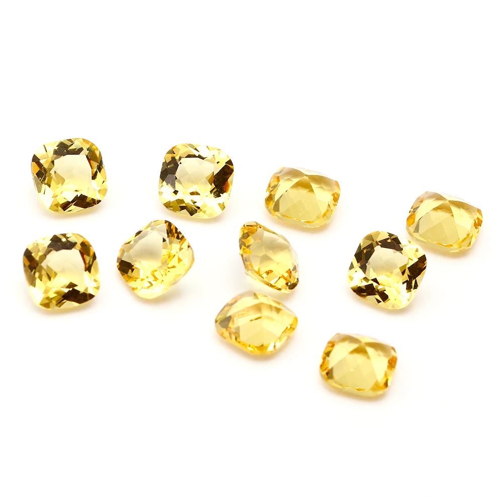 5Pcs Nano Stone Double-Sided Cutting Square 9X9MM DIY Bare Beads Stone Jewelry Accessories Quality Gem Gift Decoration