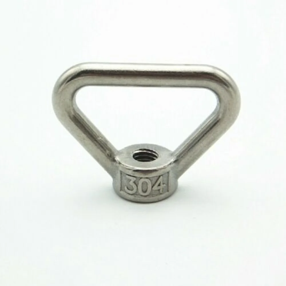 M8/10 304 Stainless Steel Metric Thread Triangle Ring Nut Marine Lifting Eye Nut