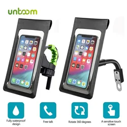 Untoom supporto per telefono per bici da bicicletta impermeabile supporto per manubrio moto specchietto retrovisore supporto per telefono cellulare borsa per telefono