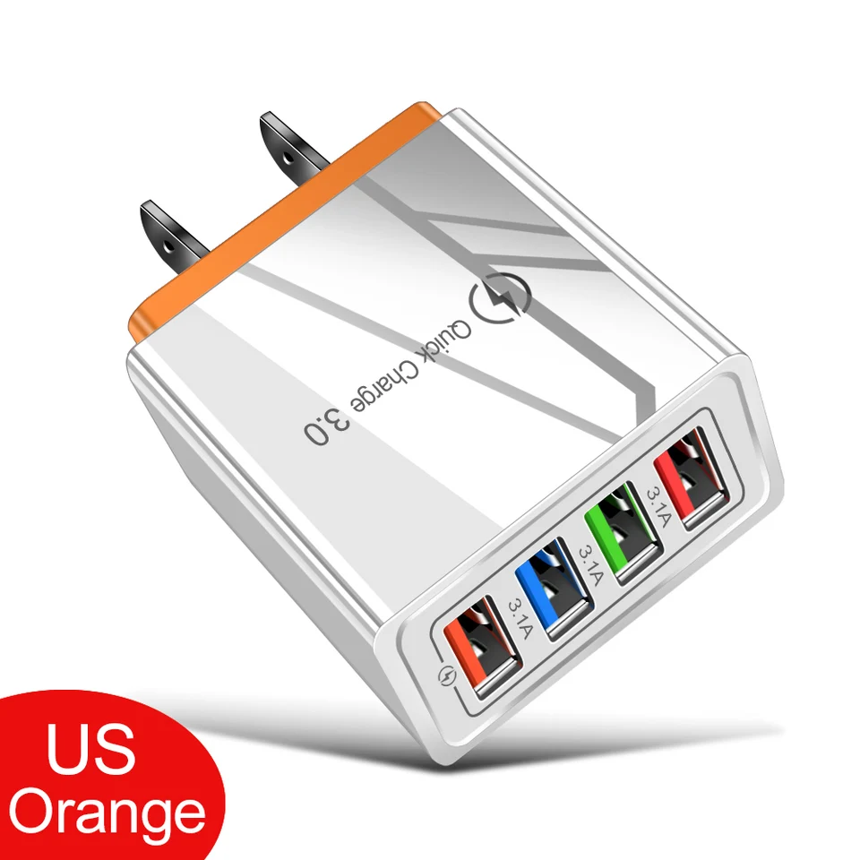 EU/US Plug USB Charger Quick Charge 3.0 For Phone Adapter for iPhone 15 Pro Max Tablet Portable Wall Mobile Charger Fast Charger, image 7