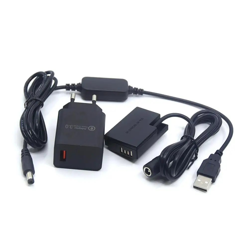 QC 3.0 szybka ładowarka przewód zasilający USB LP-E17 imitacja baterii DR-E18 dla Canon EOS 750D Kiss X10 T7i T6S 77D 760D 800D 200D RebelSL2