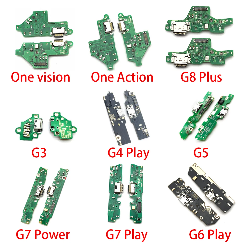 Dock Connector Charging Charger Port Board For Motorola Moto G5 G4 G6 G7 G8 G9 Play Plus One Macro Hyper Power USB Flex Cable