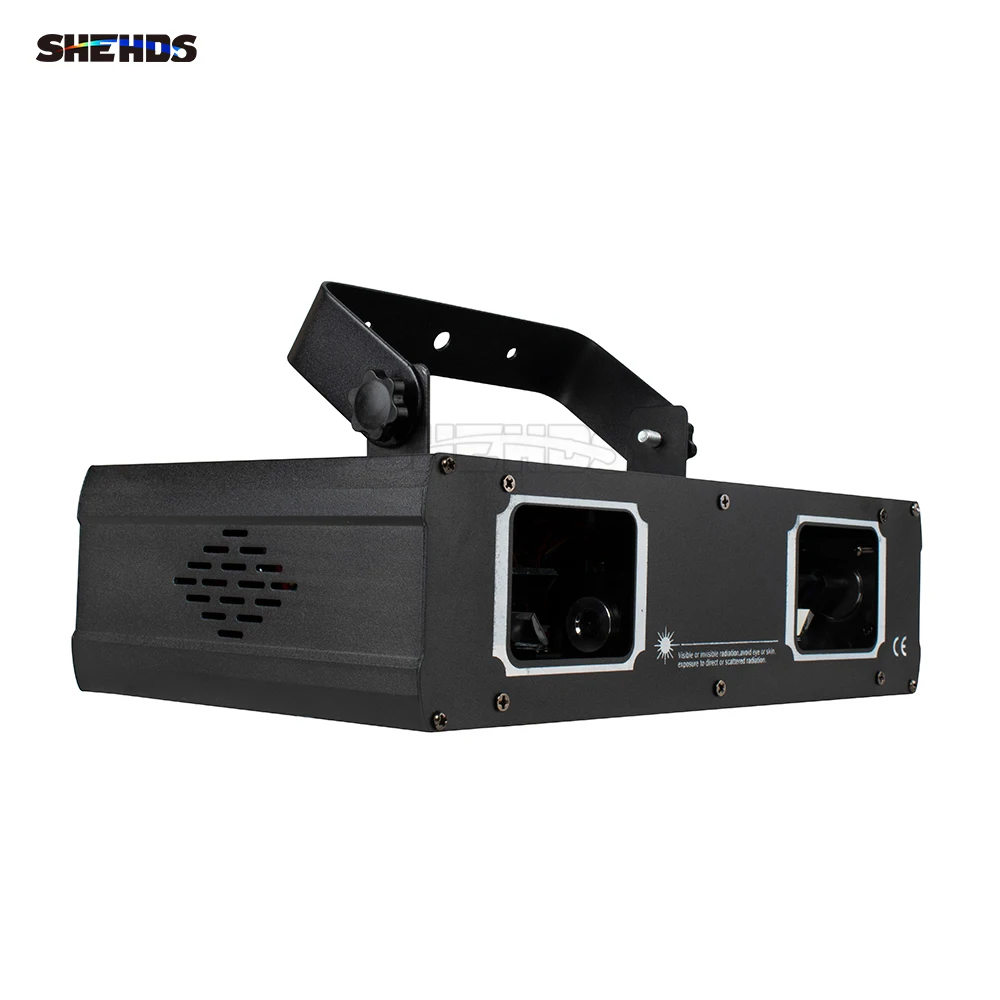 Shehds โคมไฟ2หัว RGB หลุมคู่แสงผล DMX512แสงสำหรับดีเจปาร์ตี้ดิสโก้ไนท์คลับคาราโอเกะและเต้นรำ