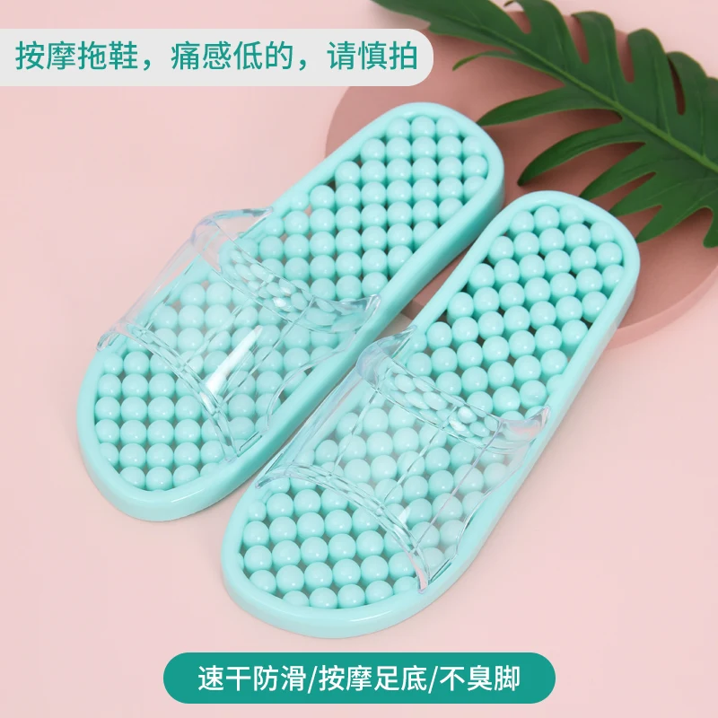 Massage Slippers Indoor Non-slip Slippers Unisex Solid Soft Bottom Couple Slippers Home Sandals Men Massage Poin