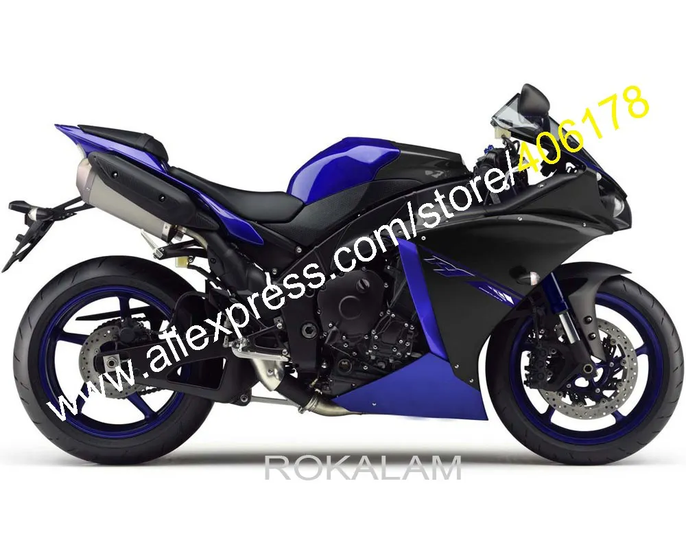 For Yamaha YZF R1 Parts 2012 2013 2014 YZF 1000 12-14 YZF R1 YZF-R1 Black Blue Sports Bike Fairing (Injection Molding)