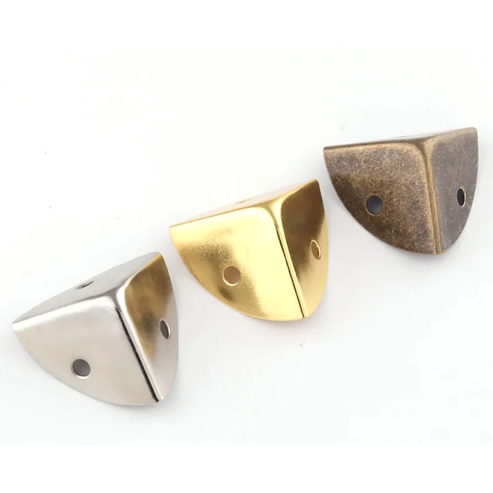 20mm 25mm 30mm 35mm Metal Corner Protection Corners Vintage Box Corner Decorative Wood Corner Bronze Silver Gold Corner Clip