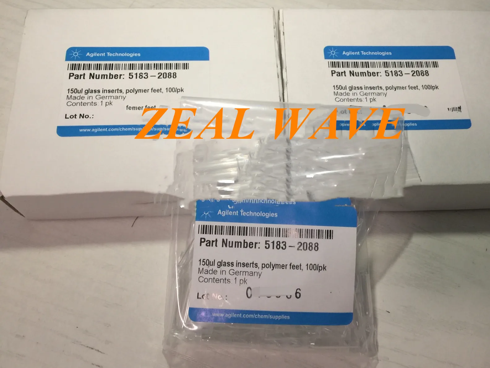 

New Original Agilent Genuine 150ul With Plastic Feet Glass Inner Cannula 100 Pack 5183-2088