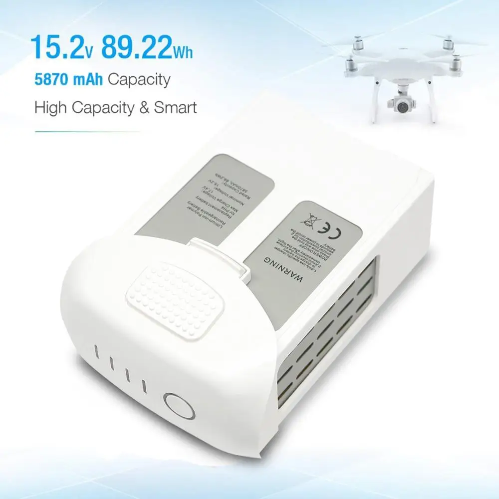 For DJI Phantom 4 Series Intelligent Flight Battery (5870mAh, High Capacity) phantom 4 pro battery Max 30 mins flight time