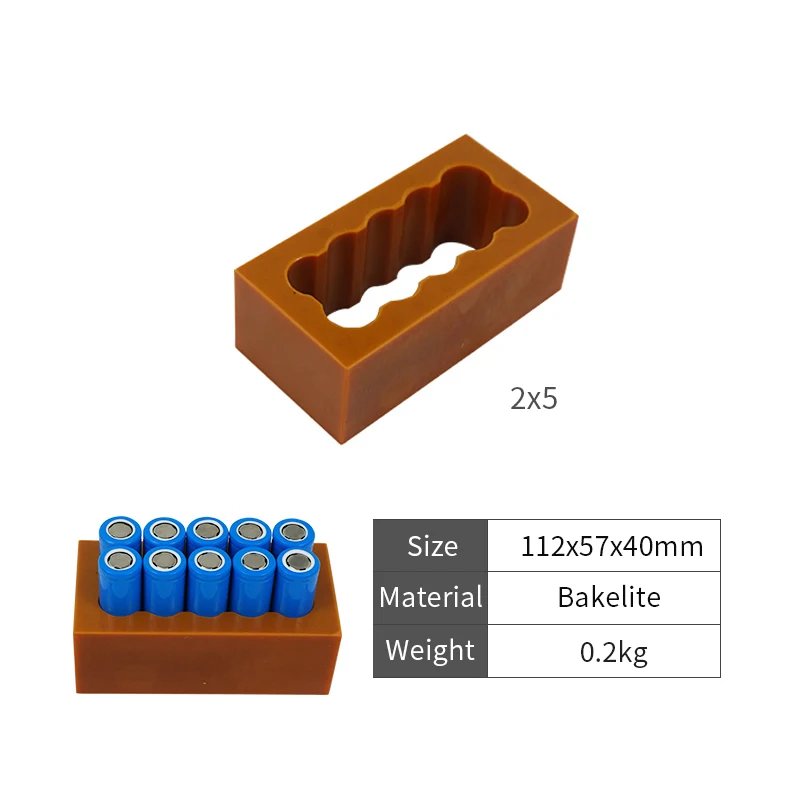 18650 Battery Dual Row Fixture Fixed For Spot Welding Lithium Battery Pack Weld Fixture Spot welder Batteries Fixed