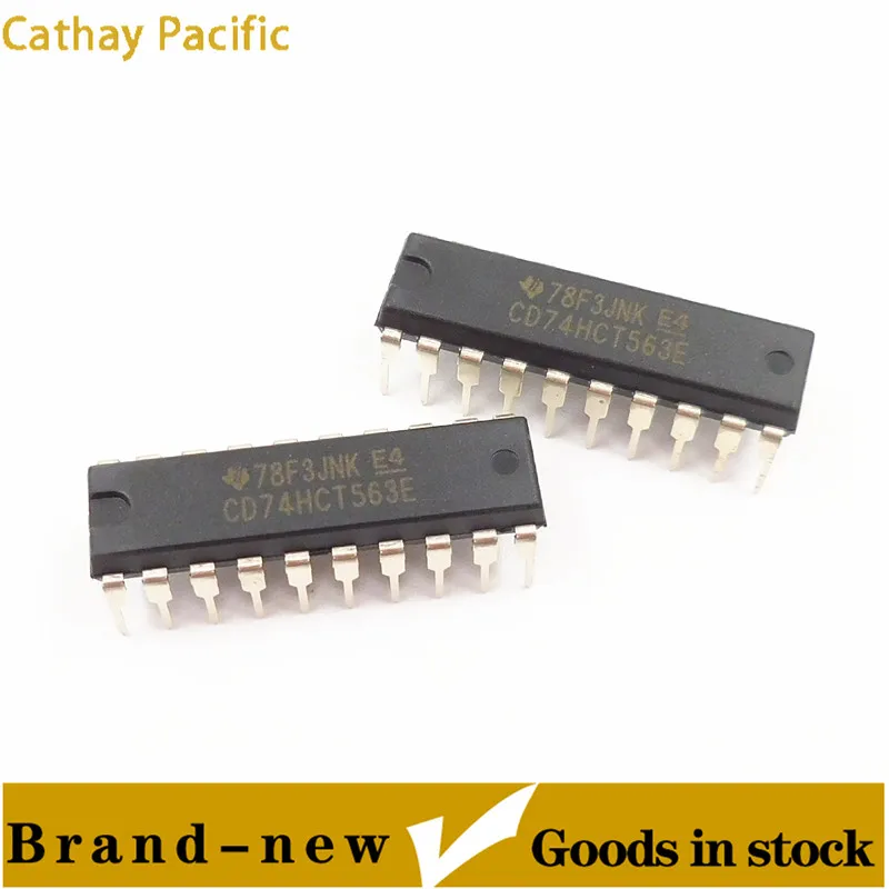 CD74HCT563E DIP20 latch logic chip eight-bit inverted transparent latch new spot