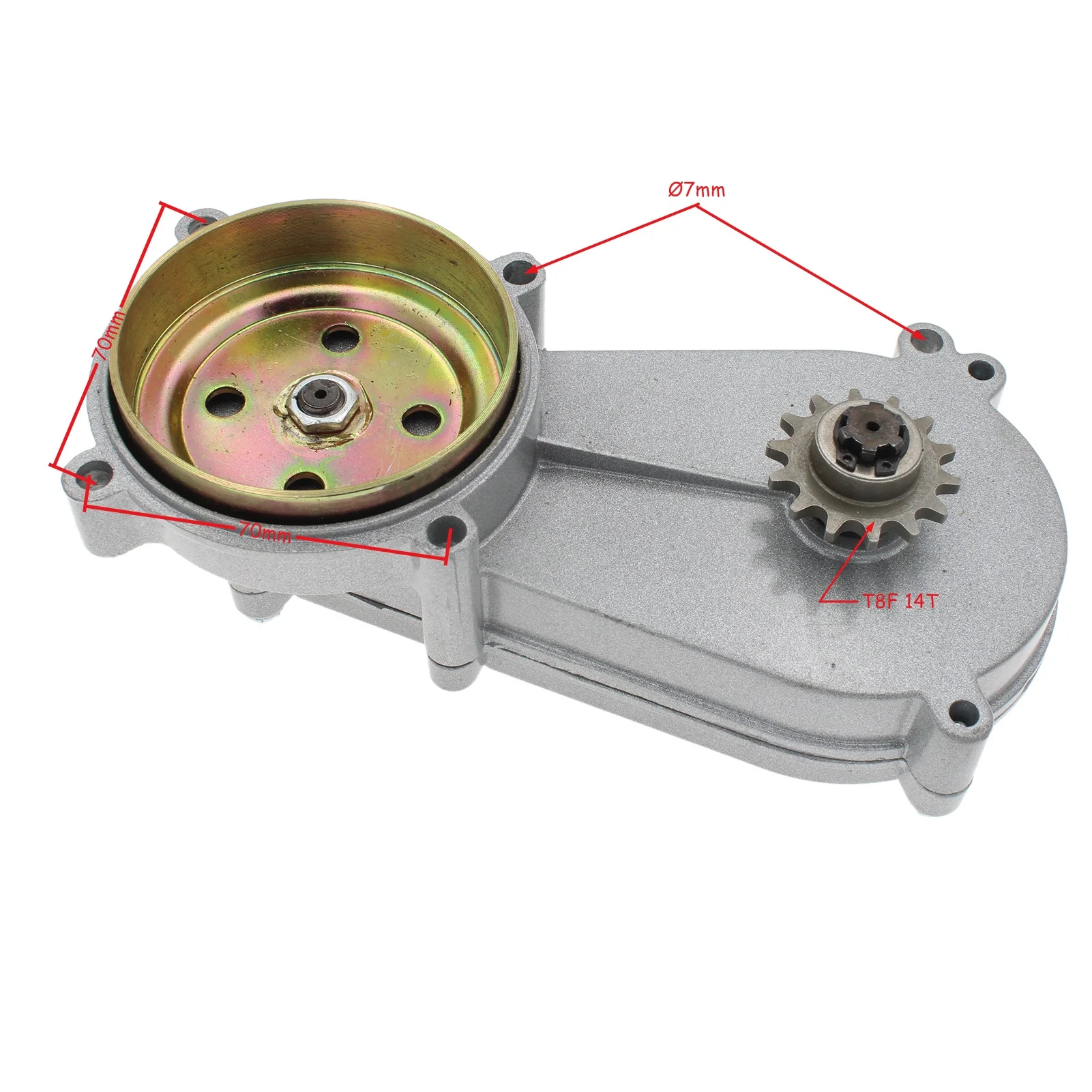 T8F 14 Tooth Transmission Gear Gearbox Chain Plate Sprocke For 47cc 49cc Small Off-Road Vehicles Pocket Bike Mini Moto ATV