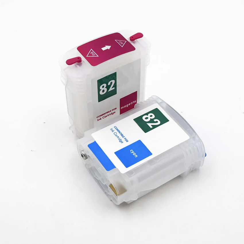 69ML HP82 HP510 CH565A C4911A C4912A Empty Refillable Ink Cartridge With Arc Chips For HP Designjet 510 82 Plotter Printer