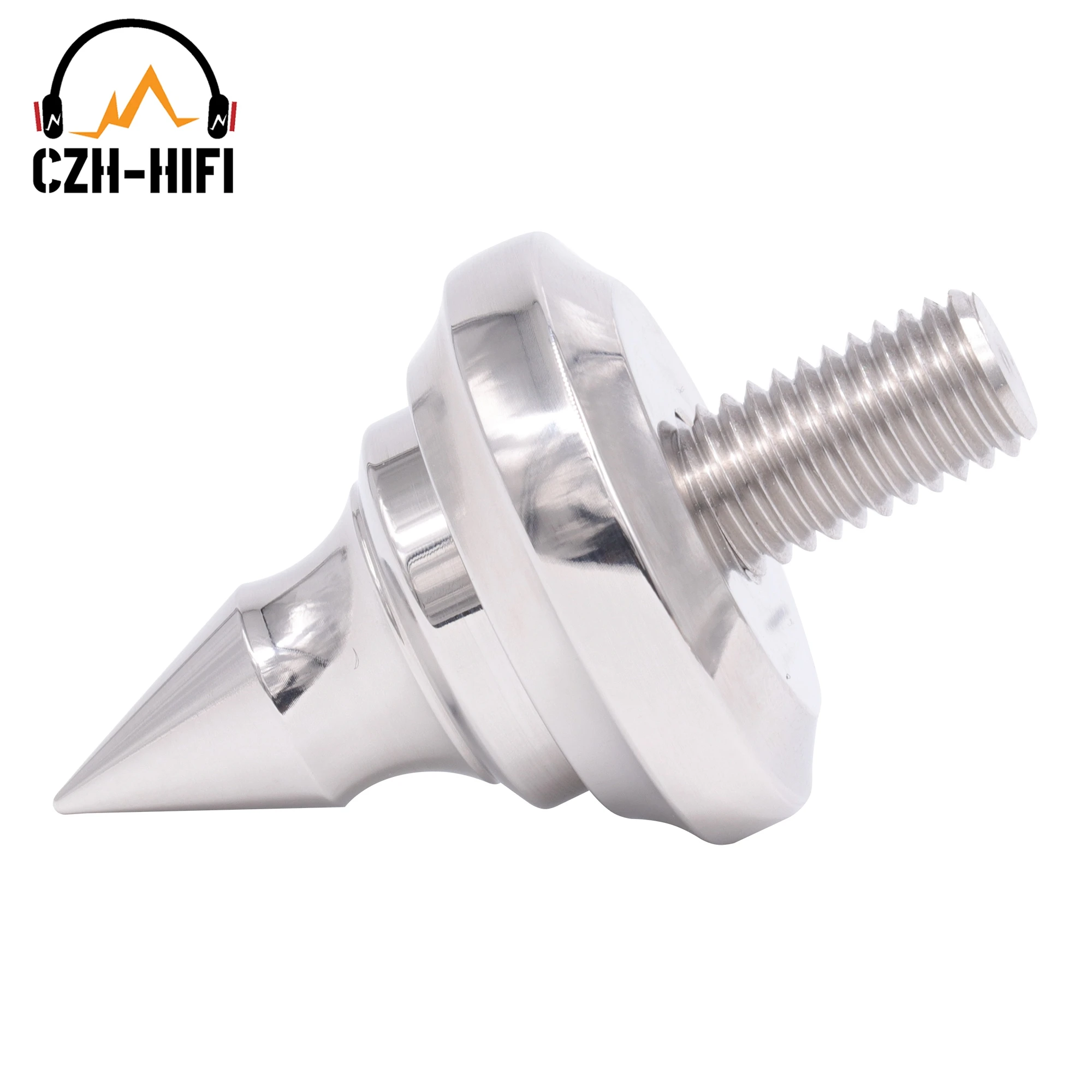 1pc Hallo-End Edelstahl Kegel Spike Isolation Stand Basis Boden Füße Füße Lautsprecher AMP Audio Schrank subwoofer Stoßfest – Detail 7