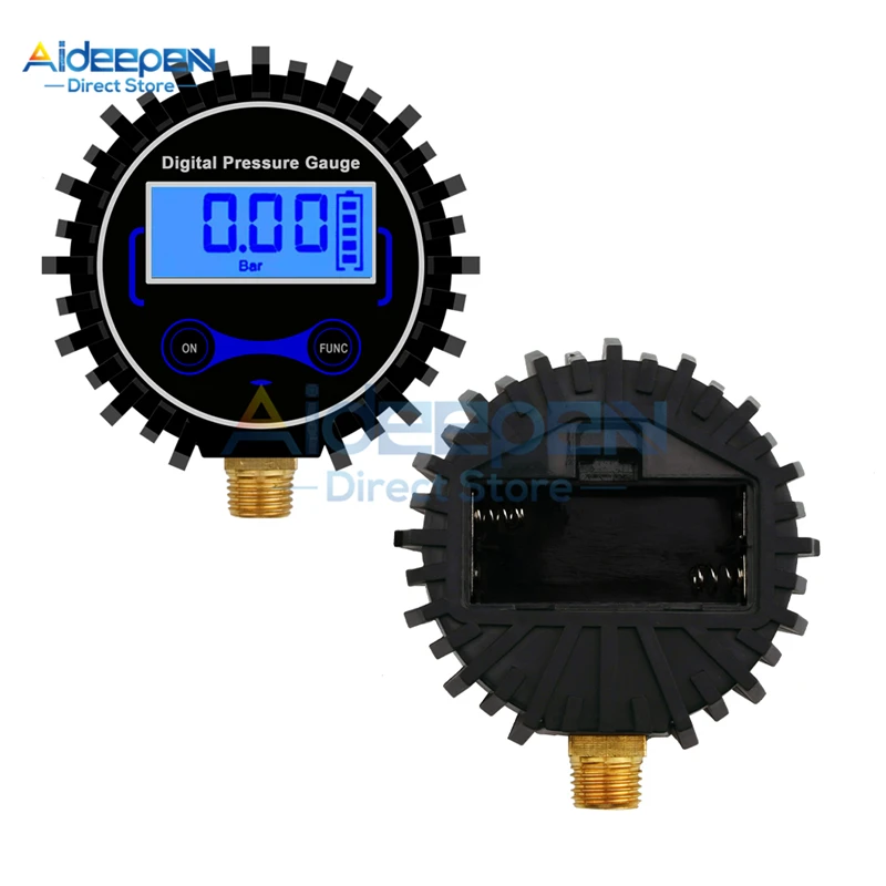 0-200PSI Digital Tyre Tire Air Pressure Gauge LCD Backlight Digital Display for Car Truck Bike Auto Pressure Tester Tool