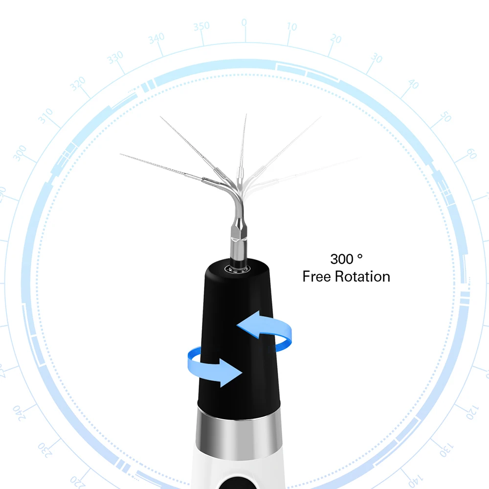 Dental Endo Ultra aktywator Endo Irrigator bezprzewodowa rękojeść ultradźwiękowa z 6 końcówkami 40-50Khz 1500mAh