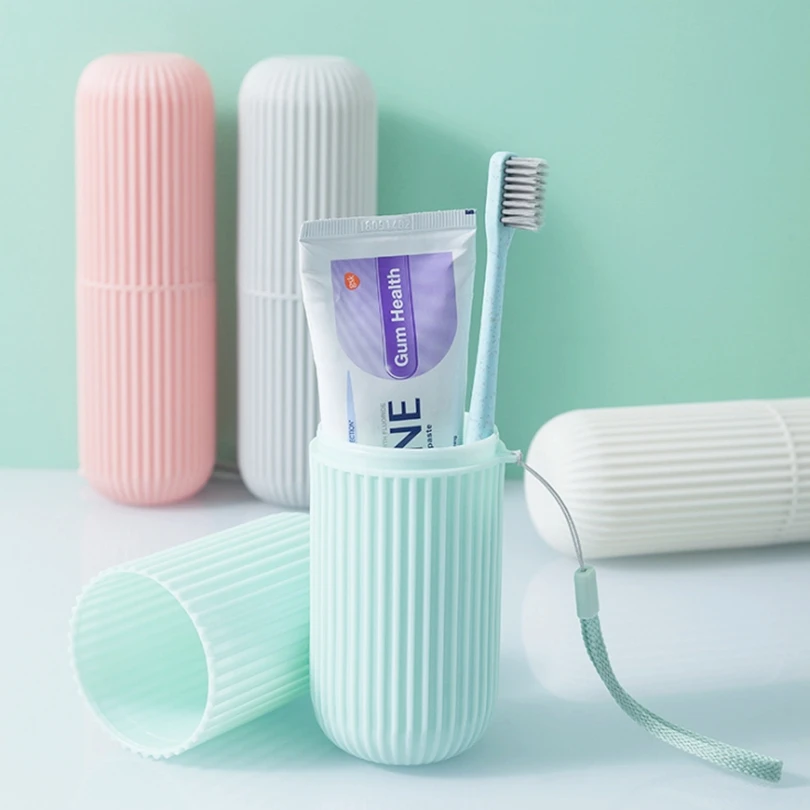 

Portable travel toothbrush toothbrush storage box set wash mouth cup tooth cylinder brushing cup