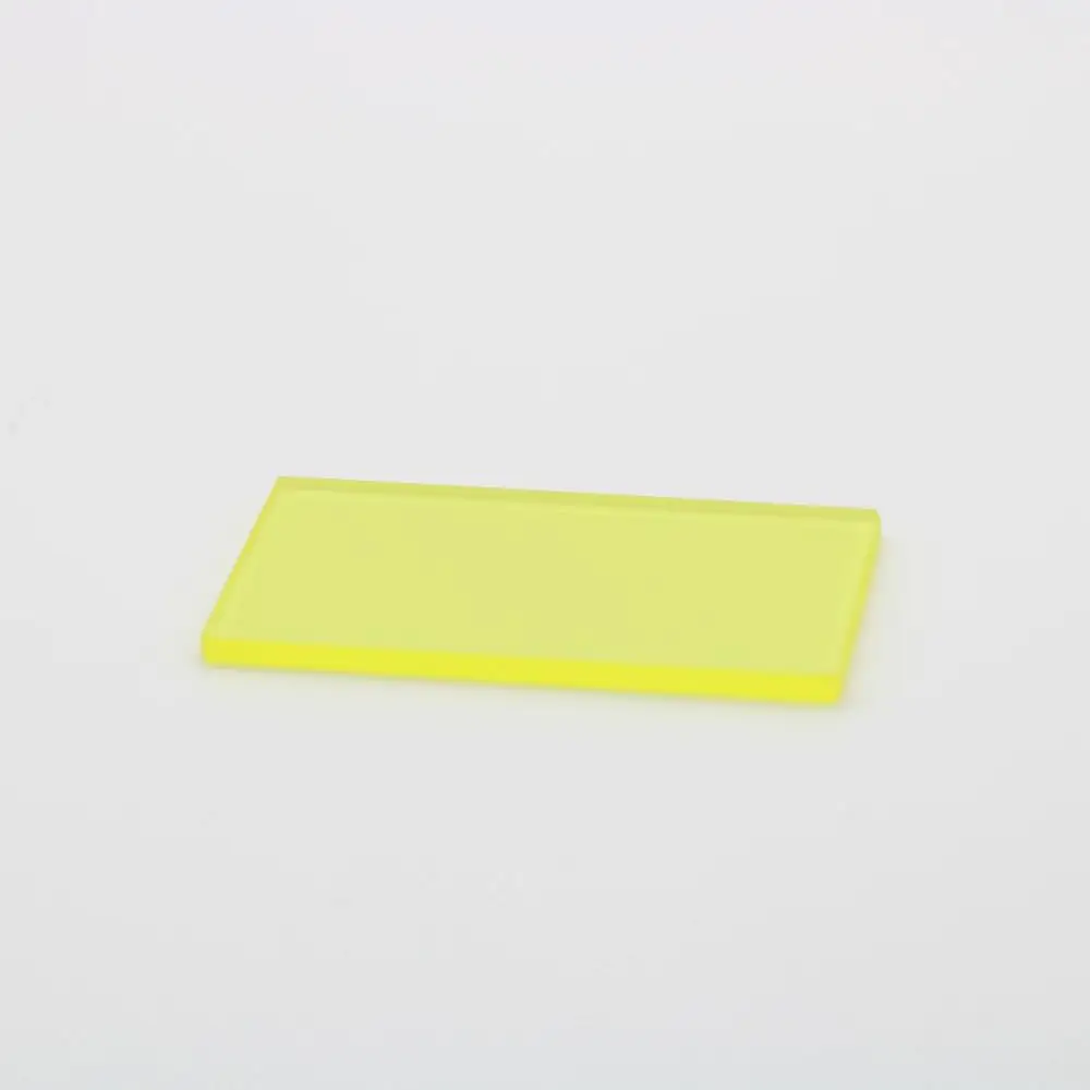10 Chiếc Tổng Kích Thước 42X22X2Mm 450nm UV Cut Nhìn Thấy Được Và IR Dài Bandpass JB450 Vàng quang Học Màu Sắc Kính Cường Lực