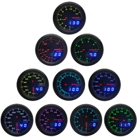 2 ""52mm 7 colores LED pantalla Dual Boost/agua/temperatura del aceite/presión del aceite/voltios/relación de combustible de aire/EGT/tacómetro medidor de coche + vainas de calibre