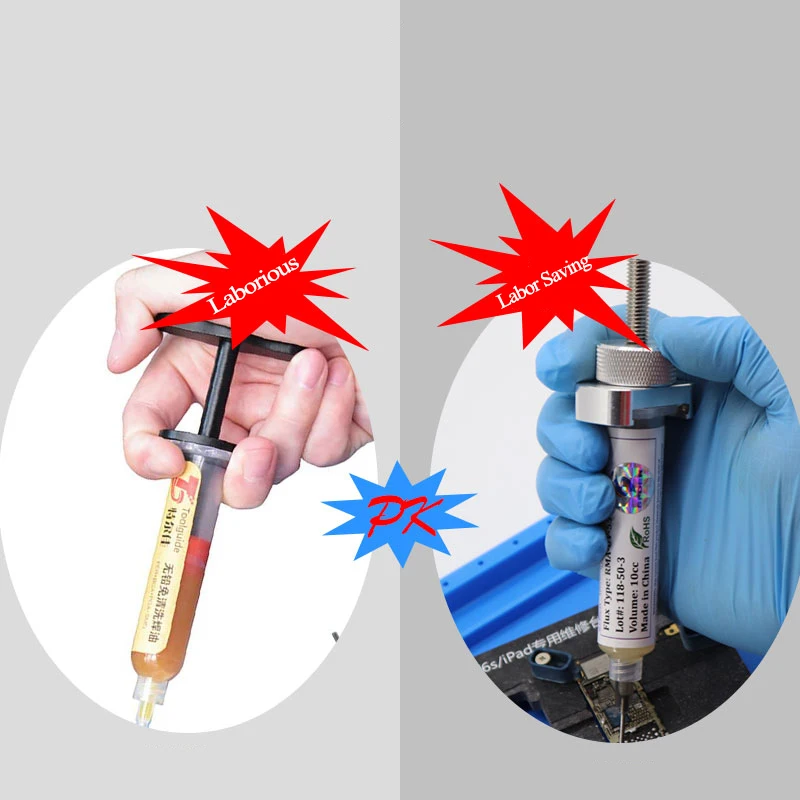 سبائك الألومنيوم الروتاري UV قناع اللحام الحبر الداعم الزيت الاخضر إبرة برميل الداعم لحام الجريان الغطاس موزع لإصلاح PCB