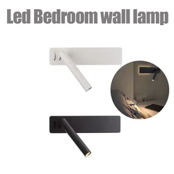 Lámpara Led de pared para dormitorio, iluminación Interior moderna para sala de juegos, mesita de noche, Loft, balcón, vestidor, decoración del hogar