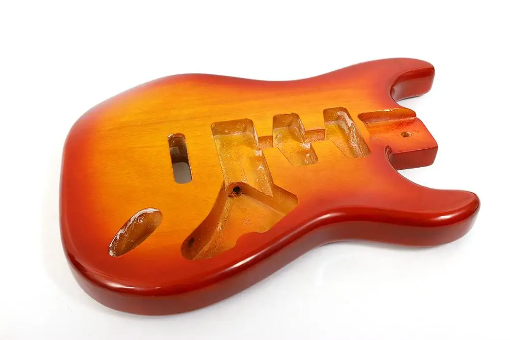 one SSH electric guitar  body red   mahogany made    high quality