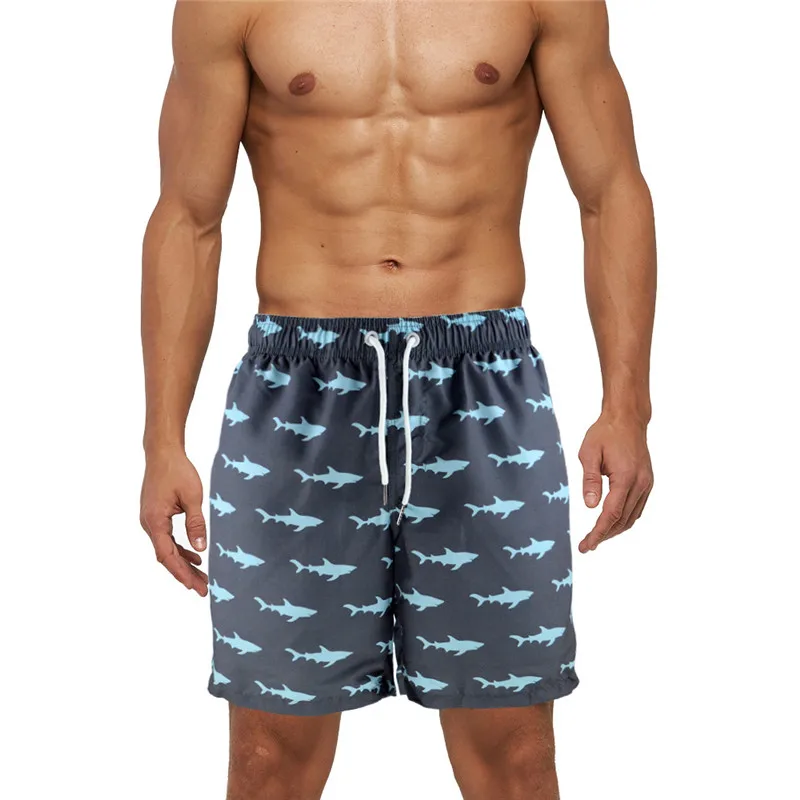 

Men's Beach Shorts Men Summer Swimming Shorts Beach Pants Quick Dry Swim Shorts Running Gym Man Plus Size Trunks