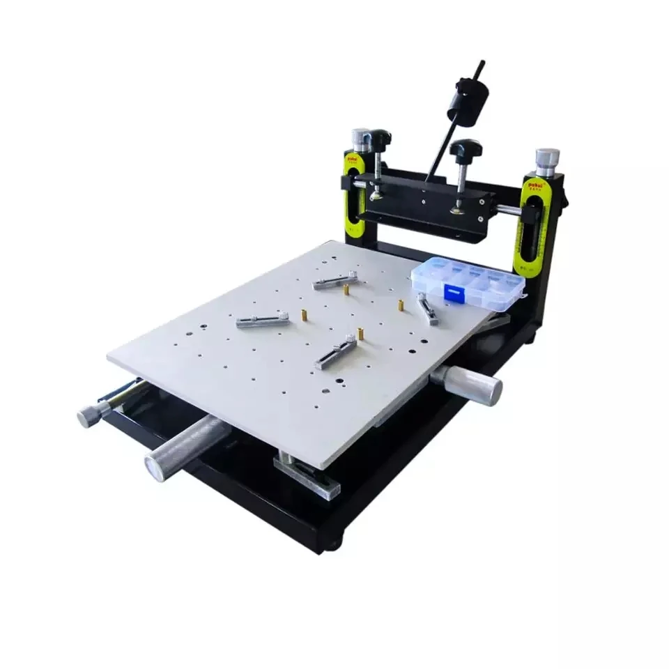 PUHUI-impresora Manual de alta precisión, máquina de impresión con pantalla LED, tamaño de 370x470mm, Original, novedad