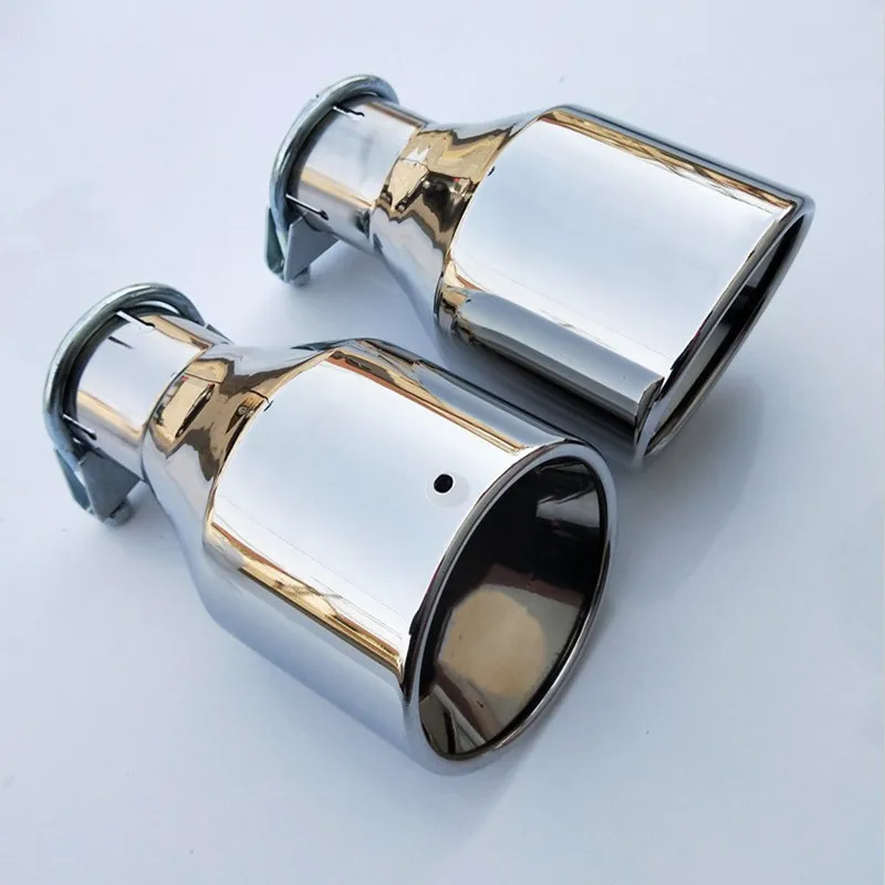 1Piece: car styling Inlet 51mm to Outlet 102mm  Stainless car Car Exhaust Tip, Escape  Muffler Tip