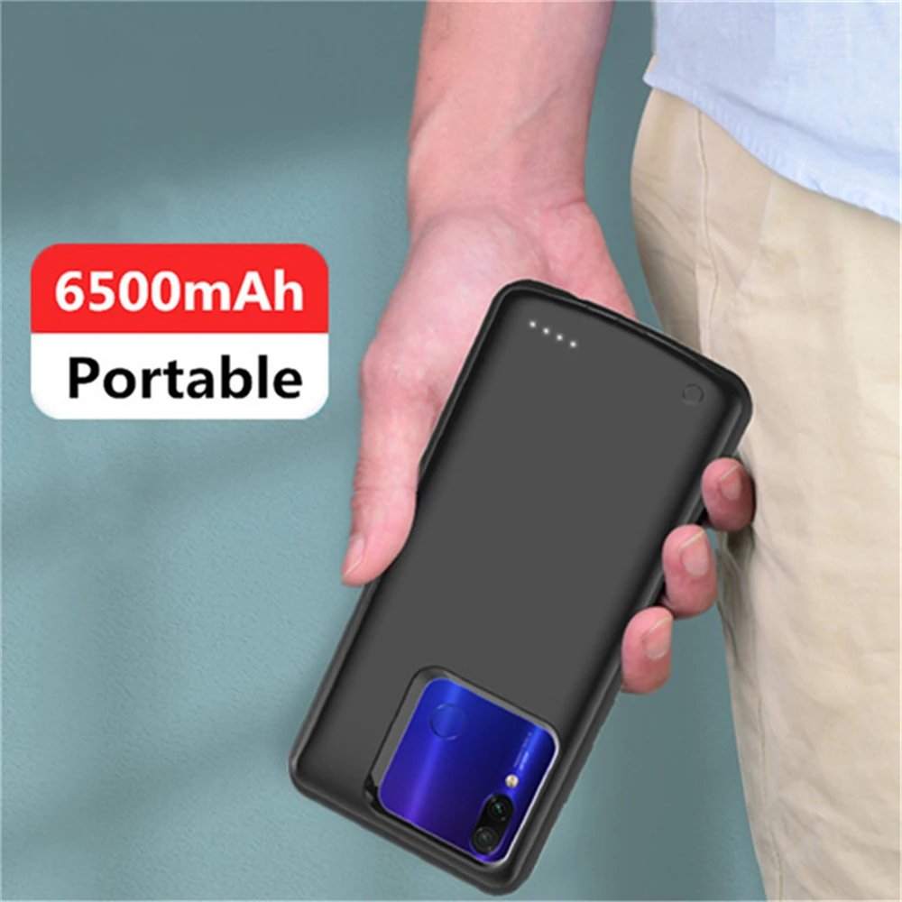 Portable Charger Cover for OPPO Realme X2 XT Battery Cases 6500mAh Power Bank Cover For OPPO Realme 5 Pro Realme Q Charging Case