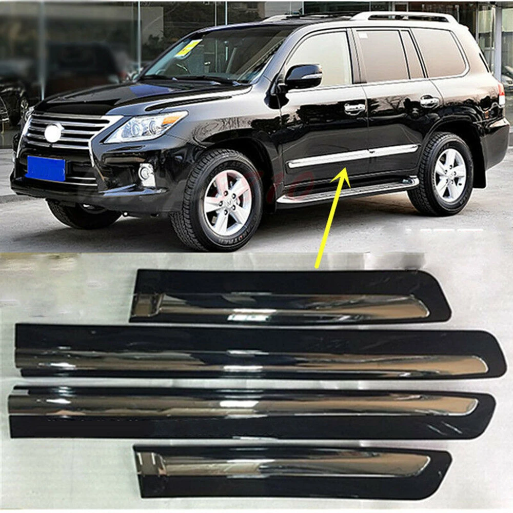 

For Lexus LX570 2008 2009 2010 2011 2012 2013 2014 2015 Exterior Door Panel Guard Plate Anti Friction Moulding Collision Trim