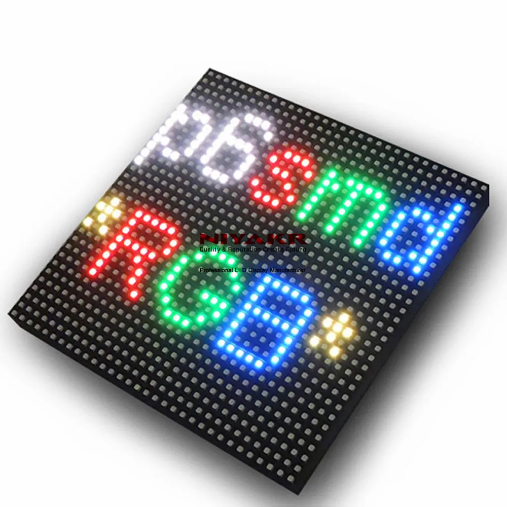 LED Matrix P6 Outdoor Panel 192x192mm 32x32 Pixel Full Color SMD RGB HUB75 LED Display Modules