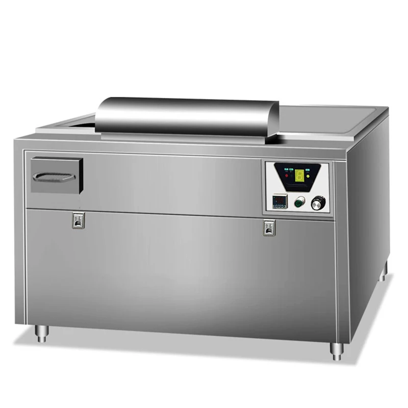 Teppanyaki commercial large-scale electric gas-fired Teppanyaki grill with self-exhaust smoke thickening