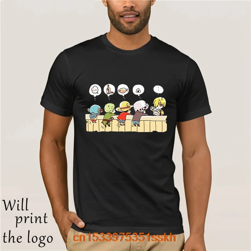 Divertente One Piece Cartoon T Shirt Rufy Roronoa Zoro Sanji Tony Chopper Sveglio Anime Uomo